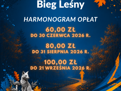 Ostatni dzień niższej opłaty startowej na Jesienny Bieg Leśny